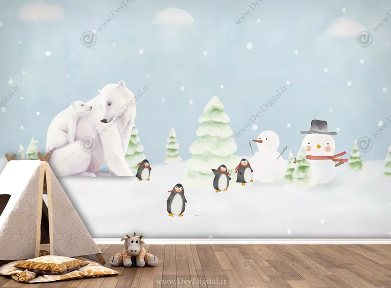 پوستر دیواری خرس قطبی BA-4501