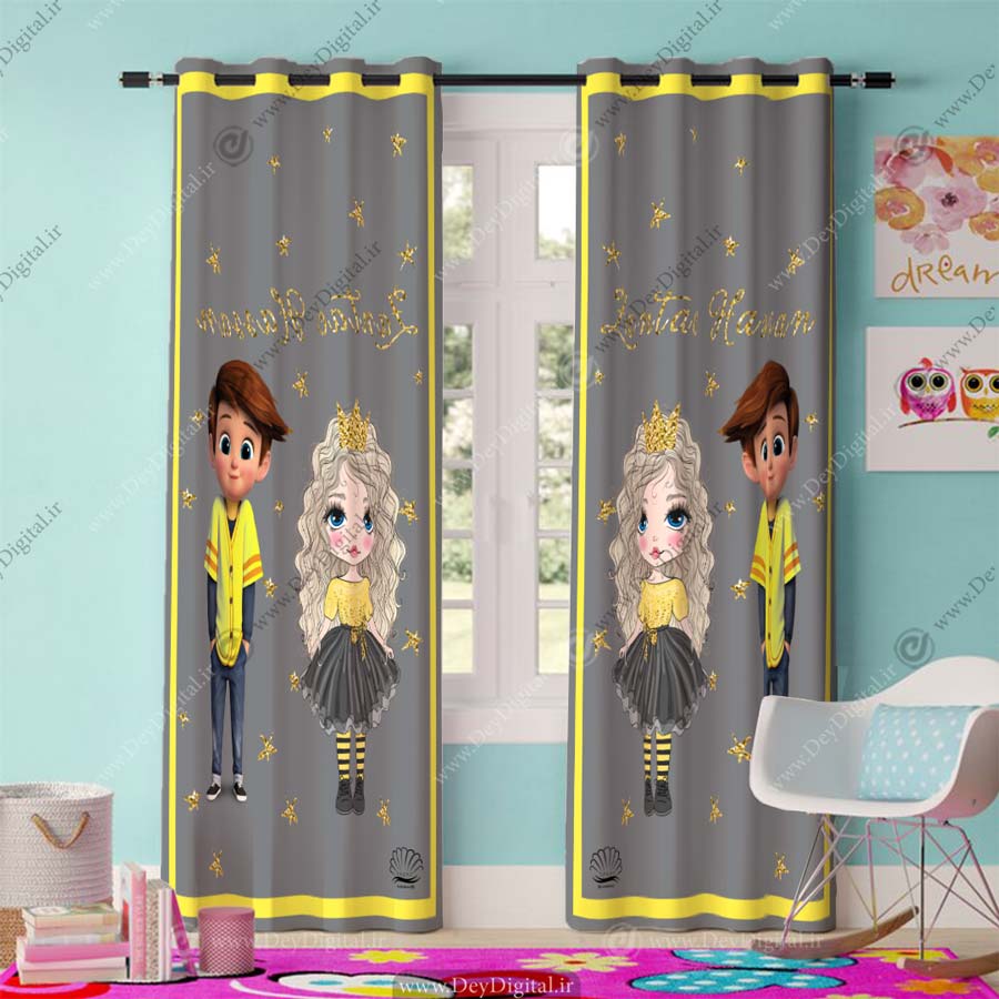 پرده چاپی اتاق کودک PK-2880