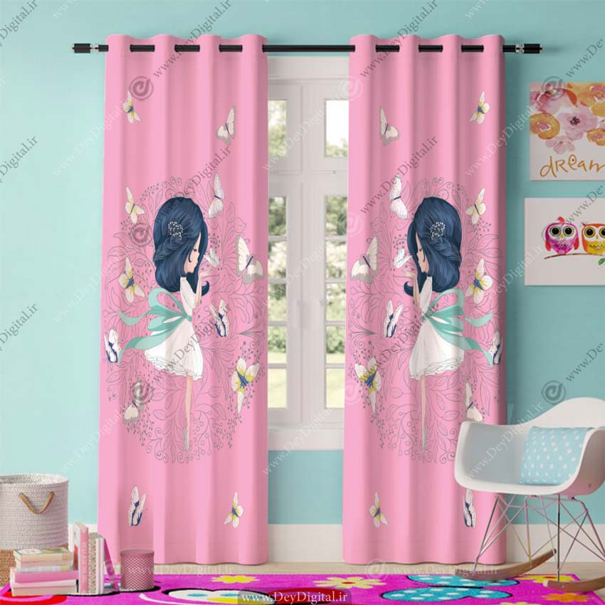 پرده چاپی فرشته کوچولو PK-2882