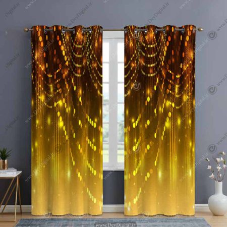 پرده پذیرایی طلایی PK-2885