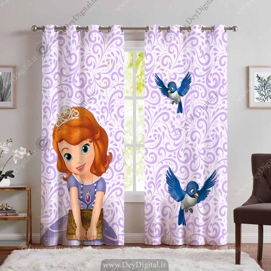پرده چاپی پرنسس سوفیا pk-3664