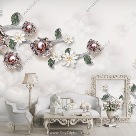 پوستر دیواری سه بعدی برای پذیرایی DL-66864