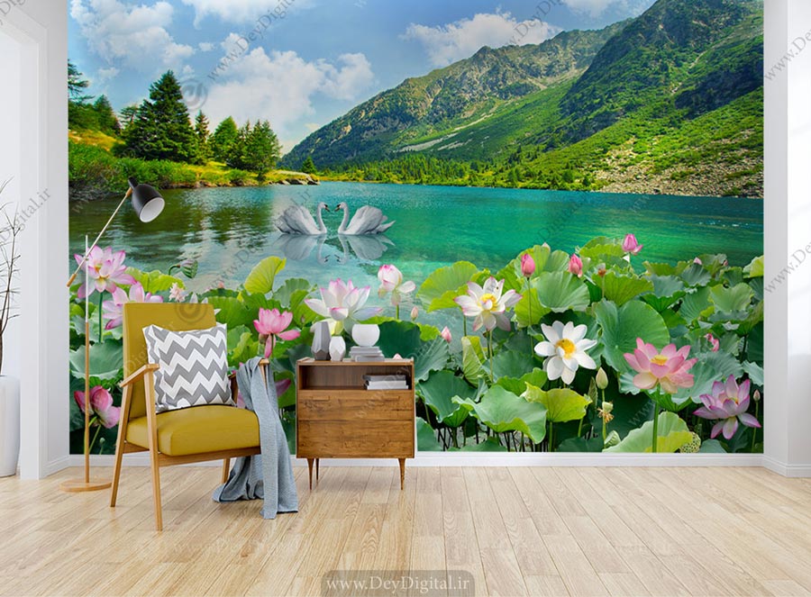 پوستر دیواری طبیعت سبز DL-66878