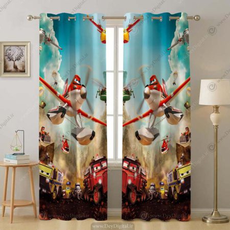پرده چاپی کارتونی هواپیماها pk-4144
