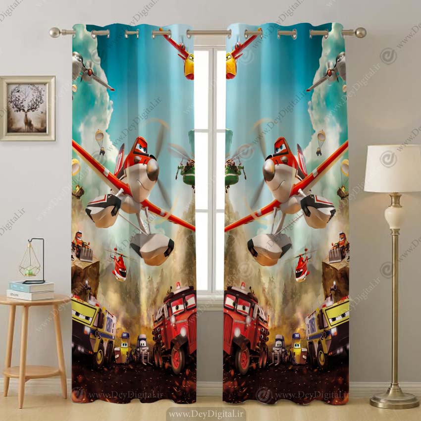 پرده چاپی کارتونی هواپیماها pk-4144