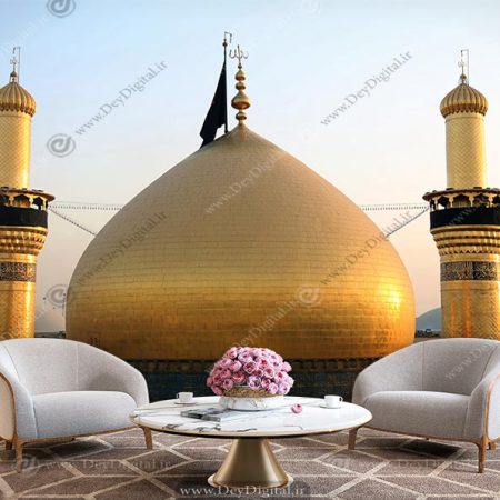 کاغذ دیواری گنبد طلایی امام حسین BA-6216