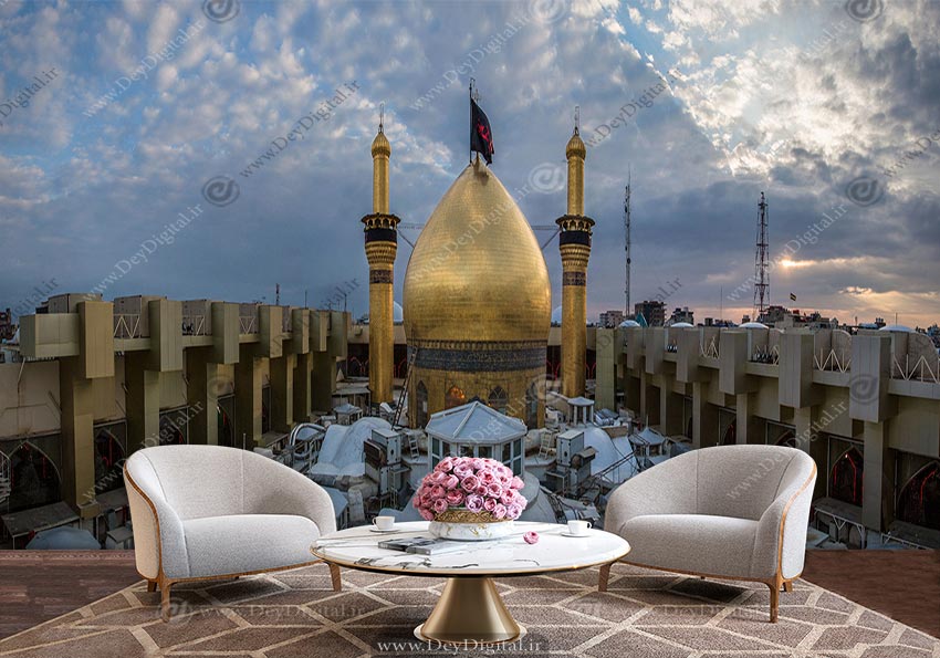 کاغذ دیواری مذهبی حرم امام حسین BA-6218