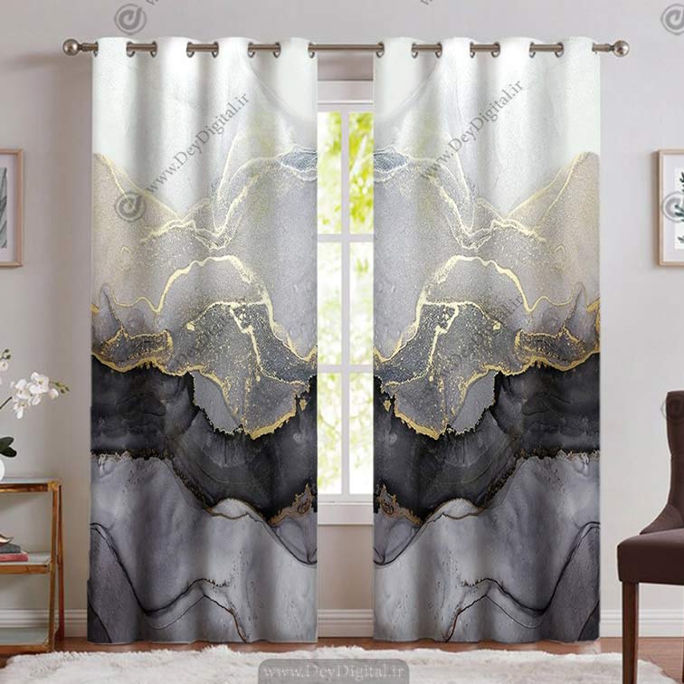 پرده سه بعدی طرح سنگ PK-4559