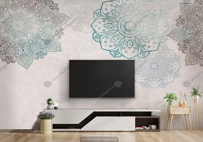 پوستر دیواری سنتی سه بعدی برای پشت تی وی BA-2664