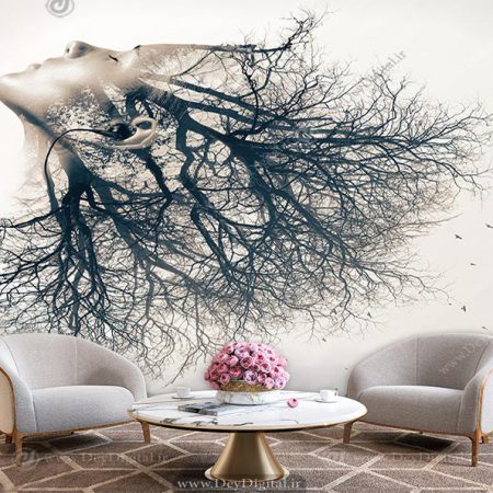پوستر دیواری لاکچری چهره BA-3450