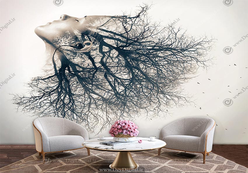 پوستر دیواری لاکچری چهره BA-3450