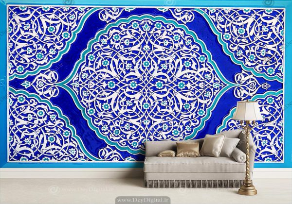 پوستر دیواری سنتی طرح گاشی ایرانی BA-4331