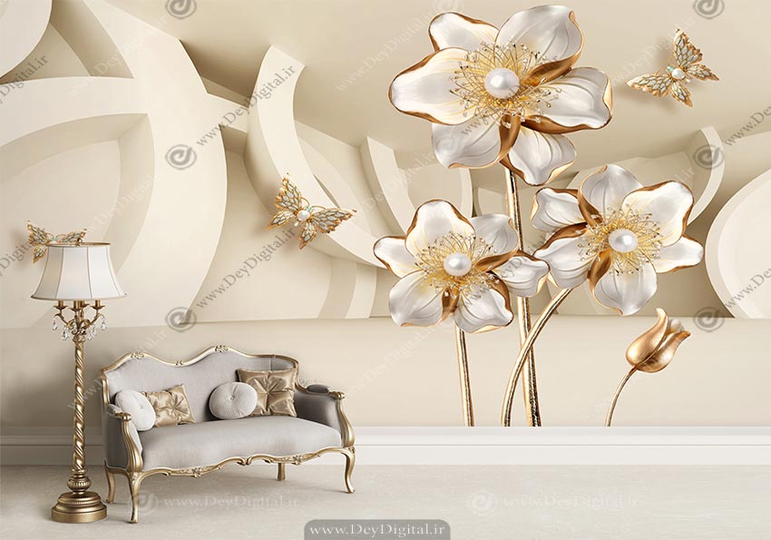 پوستر سه بعدی برای پذیرایی