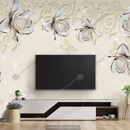 پوستر دیواری پشت تلویزیون لاکچری BA-4401