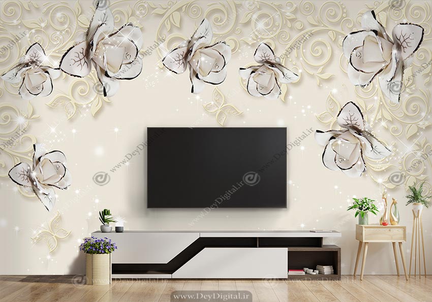 پوستر دیواری پشت تلویزیون لاکچری BA-4401
