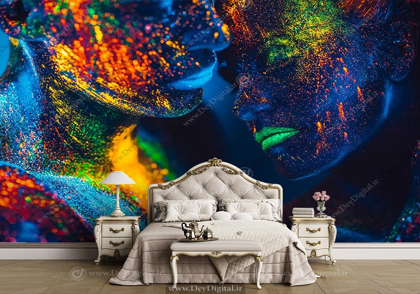 پستر دیواری سه بعدی چهره BA-4831
