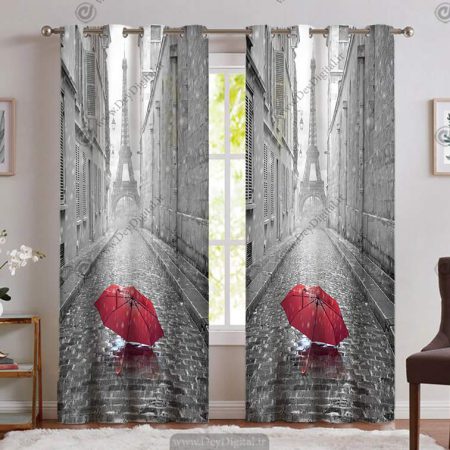 پرده اسپرت طرح برج ایفل PK-4994