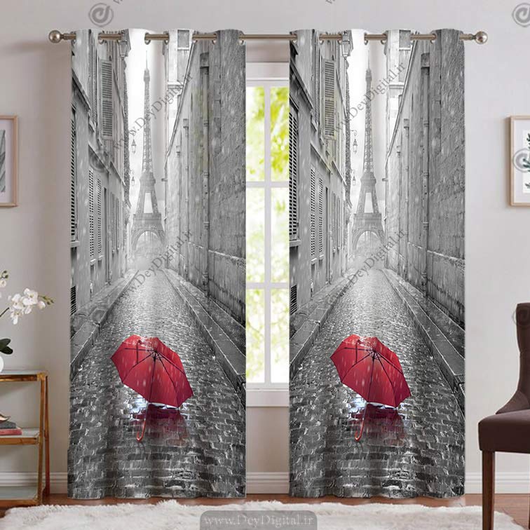 پرده اسپرت طرح برج ایفل PK-4994