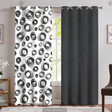 پرده مدل جدید ساده و هندسی PK-5134