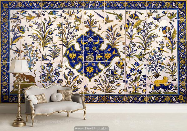 پوستر دیواری کاشیکاری سنتی ba-4301