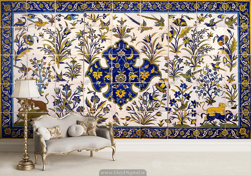 پوستر دیواری کاشیکاری سنتی ba-4301
