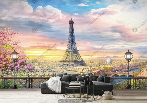 پوستر دیواری لاکچری پشت تی وی