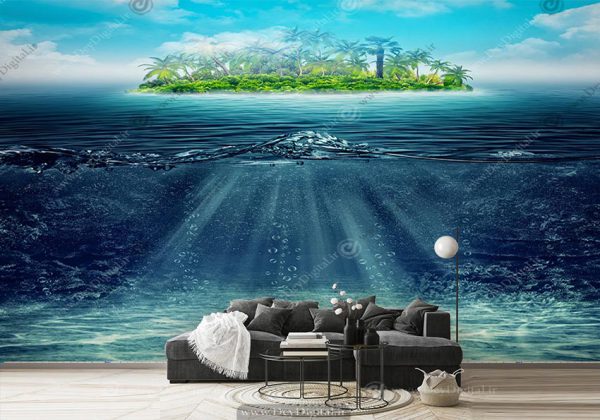 پوستر دیواری طبیعت طرح دریا BA-2980