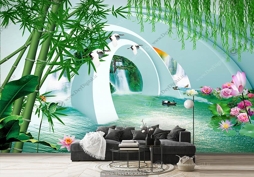 پوستر دیواری طیعت سه بعدی