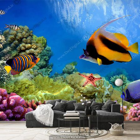 پوستر دیواری سه بعدی دریایی BA-3430