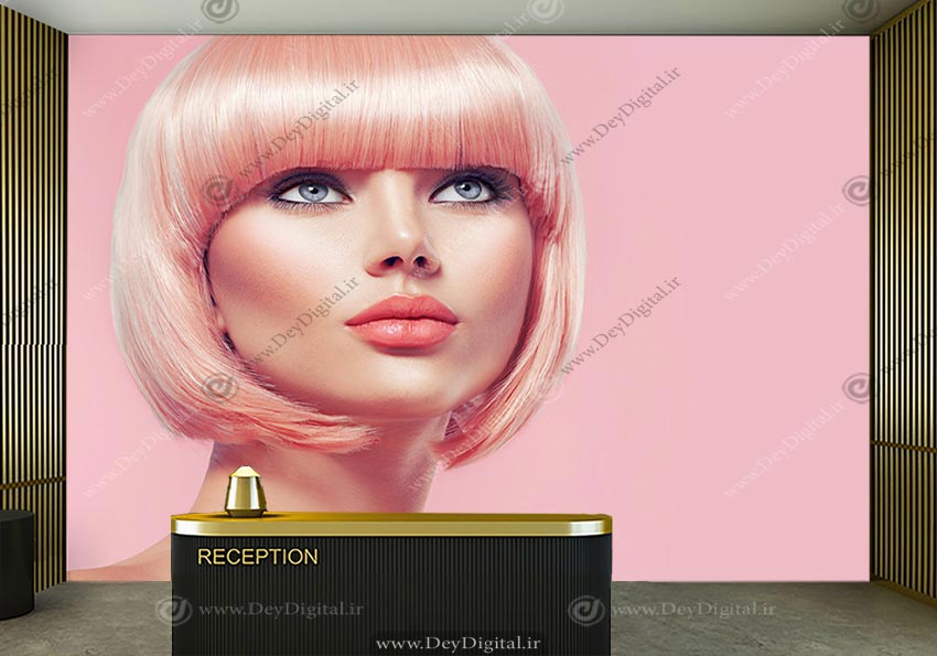 پوستر دیواری چهره برای آرایشگاه زنانه