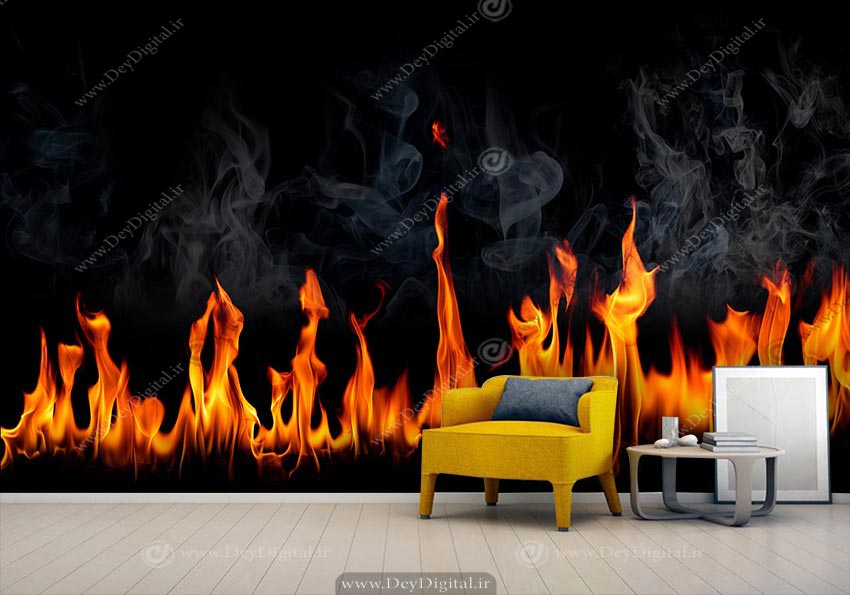 پوستر دیواری مدرن طرح آتیش