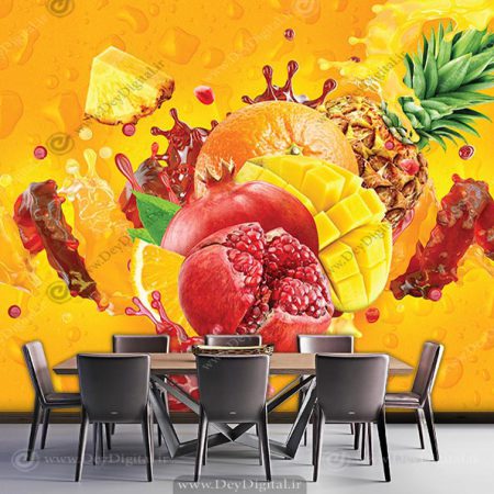 پوستر دیواری برای آبمیوه فروشی