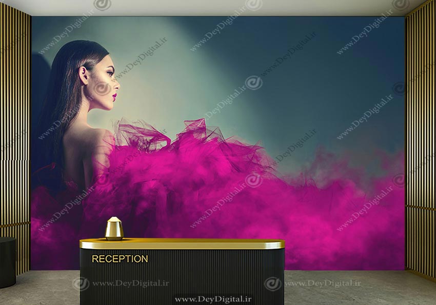 پوستر دیواری سه بعدی سالن زیبایی