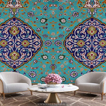 پوستر دیواری سنتی کاشی‌کاری