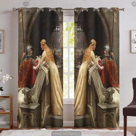 پرده پانچی نقاشی کلاسیک PK-4705