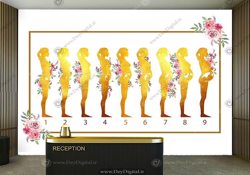 پوستر دیواری سه بعدی کلینیک بارداری