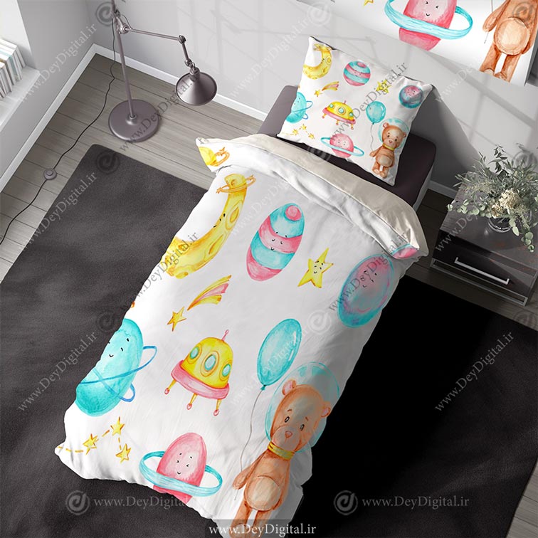 روتختی کودک طرح سیاره ها
