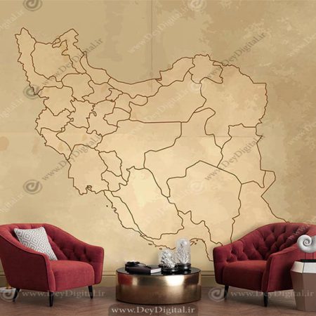 پوستر دیواری نقشه ایران سایز بزرگ