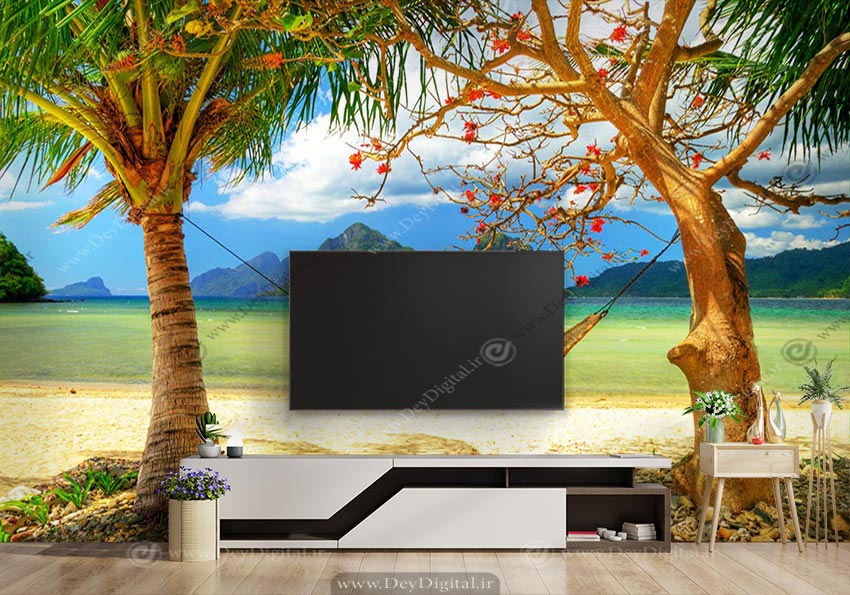 کاغذ دیواری منظره برای اتاق خواب