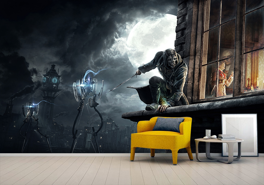 پوستر سه بعدی بازی Dishonored گیم نت