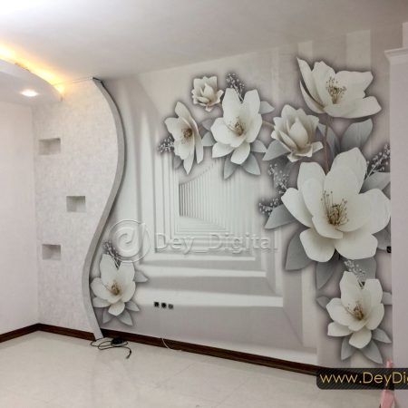 نمونه اجرا شده پوستر گل