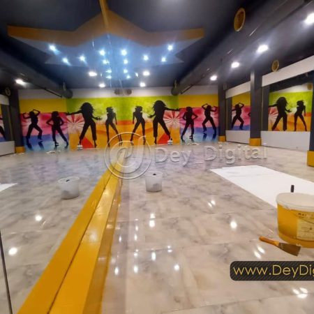 نمونه اجرا شده پوستر دیواری باشگاه