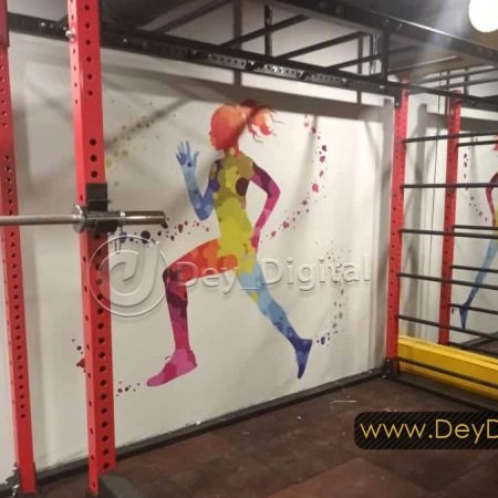 نمونه اجرا شده پوستر دیواری باشگاه