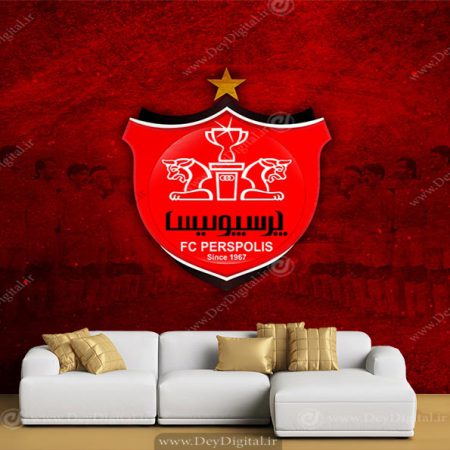 کاغذ دیواری پسرانه فوتبالی طرح پرسپولیس