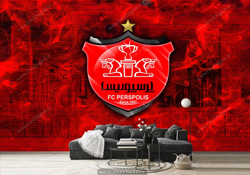 پوستر دیواری پرسپولیس رنگ قرمز