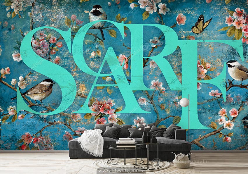 پوستر سه بعدی برای مغازه روسری فروشی