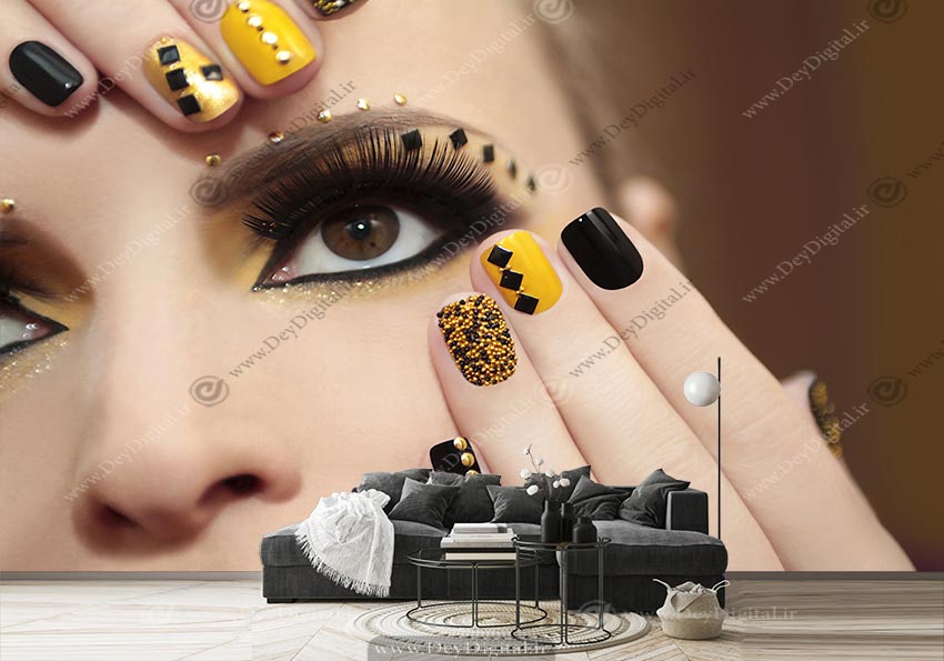 پوستر دیواری سالن زیبایی طرح مدل سایه چشم