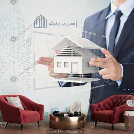 پوستر دیواری مناسب فضای تجاری مشاور املاک