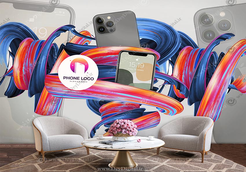 پوستر دیواری موبایل آیفون