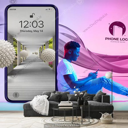 پوستر دیواری سه بعدی برای موبایل فروشی